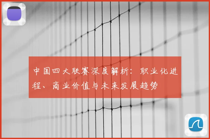 中国四大联赛深度解析：职业化进程、商业价值与未来发展趋势